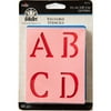 FolkArt Paper Letter Stencil Value Pack, Old School, 4 in x 3 in, 48 Piece