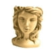thumbnail image 5 of Maceta de resina con forma de cabeza de niña, creativa, decorativa y multiusos. oro, 5 of 9