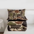thumbnail image 5 of Erosebridal Duck Hunter Camouflage Queen Comforter Set,Green Camo Rustic Farmhouse Hunting Bedding Comforter Set For Adults Kids,Reversible Black,3 Pieces, 5 of 7
