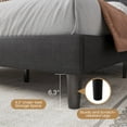 thumbnail image 4 of Sha Cerlin Grey Full Size Platform Bed Frame with Adjustable Tufted Headboard, 4 of 7
