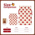 thumbnail image 3 of Rocae Happy Canada Day for Christmas Drawstring Linen Gift Bag with Drawstrings Treat Bag Goody Present Bags for Christmas Party Favor-Small, 3 of 9