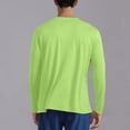 thumbnail image 4 of pstuiky Camisas de invierno de manga larga para hombre, Camiseta informal de manga larga con cuello redondo para hombre, color liso, transpirable, para correr y hacer ejercicio top de hombre l, 4 of 8
