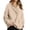 Beige_#11, variant on Womens Oversized Sweatshirts with Snap Button Henley Collar | Soft Fleece Pullover Tops Warm Fall Winter Clothes 2026 Cute Fashion Outfits Light Blue L