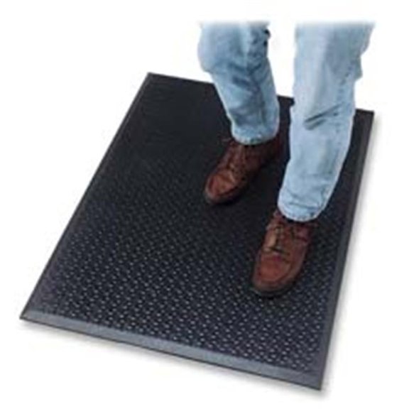 Anti Fatigue Mat- Beveled Edge - 2ft.x3ft.- Black