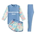 thumbnail image 1 of WEIYLL Girls Swimsuits Long Sleeve Swim Shirt Trunks Pants Rash Guard Upf 50 Kids Bathing Suit 3 Pcs for 3-4 Years, 1 of 7