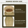 thumbnail image 5 of Kesenlong Woven Flower Vase 1Pc Creative Bamboo Woven Dried Flower Vase Flower Arrangement Vase Decoration, 5 of 6