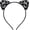 Silver, variant on Glitter Leopard Ears Headband for Women, Halloween Leopard Costume Hair Accessories for Adult