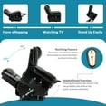 thumbnail image 2 of Electric Power Lift Recliner Chair with Massage and Heat for Elderly, 2 Remote Controls, 2 Side Pockets, and USB Ports, Faux Leather (Black), 2 of 7