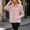 #0483-Pink, variant on Women's Loose Fit Hooded Sunscreen Jacket UPF50+ Long Sleeve Zip Up with Pockets for Hiking Beach Travel