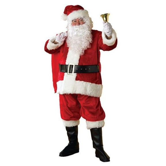Adult Standard Size Regency Plush Santa Suit - Size STANDARD