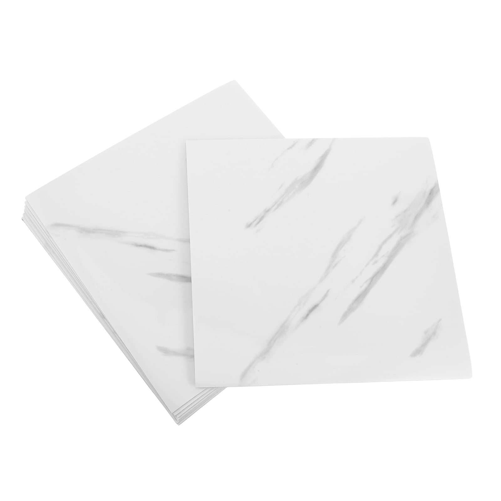 Masteelf 20 pcs  Peel and Stick Marble Tiles for Bathroom and Kitchen Self-Adhesive Wall Covering Easy Installation Backsplash Waterproof and Durable for Living Room Bedroom and More White