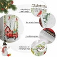 thumbnail image 6 of Christmas Truck Shower Curtain, Xmas Trees Red Birds Snowflake Winter Gift Waterproof Fabric Shower Curtains with 12 Hooks, Bathroom Curtain Set for Bathroom Accessories Decor, 72 x 84 Inches, 6 of 9