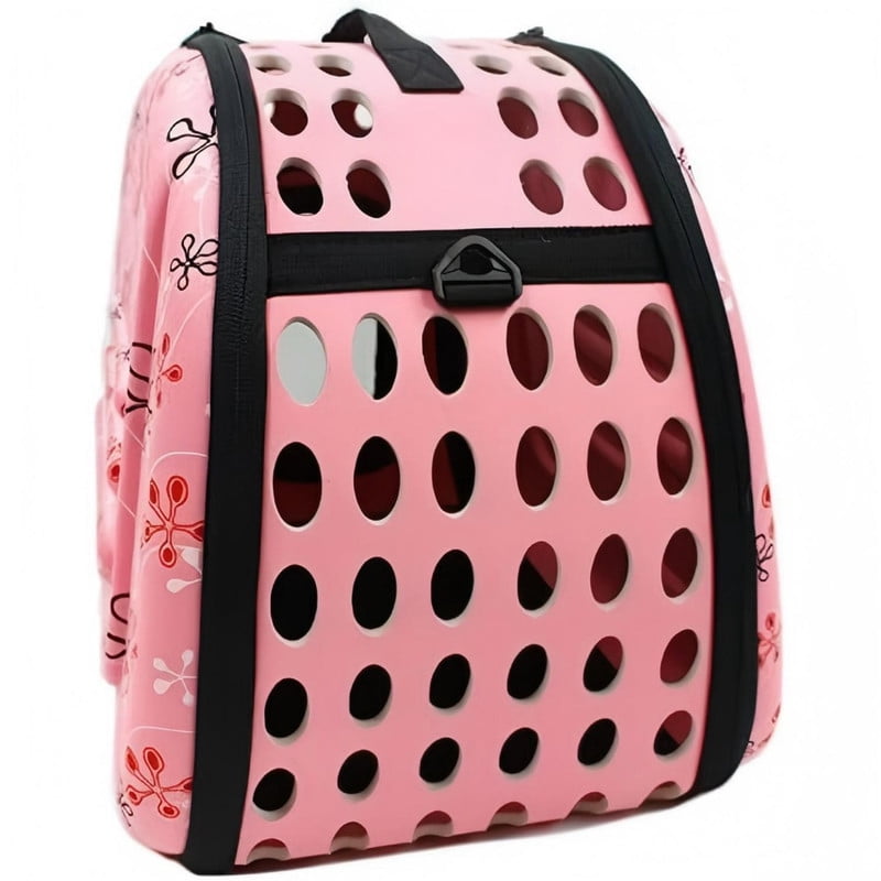 DENZUS Foldable Pet Carrier, Collapsible Travel Cage with Breathable Mesh for Dogs and Cats