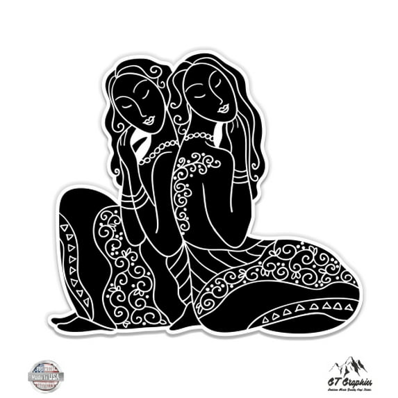 Gemini - 3" Vinyl Sticker - For Car Laptop I-Pad Phone Helmet Hard Hat - Waterproof Decal