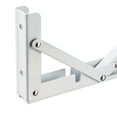 thumbnail image 4 of Uxcell 9.84" Folding Bracket for Shelves Table Desk Wall Mounted Support Collapsible Long Self White, 4 of 4
