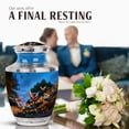thumbnail image 4 of JAGASY Music Urn Son Ashes - Large Blue Urn for Human Ashes - Musical Notes Urns for Sister Funeral - Bird Urns for Adult Men Remains - 10 Inch, 4 of 7