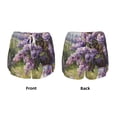 thumbnail image 3 of Salouo Lilacs Teapot Scenic Painting Print Women's 2 in 1 Running Shorts Double-Layer Shorts Athletic Workout Gym Yoga Shorts Running Shorts for Women-Medium, 3 of 7