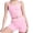 Pink, variant on Stamozd Yoga Sweatsuits Women 2 Piece Outfit Summer Slim Fit Tank Tops and High Waist Shorts Set Casual Workout Gym Sweat Sets Women Activewear Black XL