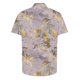 thumbnail image 5 of Camisas de Manga Corta de los Hombres Casual Hoja Impresión Solapa Superior, Mezcla de Poliéster/Spandex de la Moda para la Fiesta Y la Playa, 5 of 5