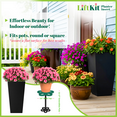 thumbnail image 5 of Tall Tapered Plant Riser Planter Insert| Fill Bottom of Tall Flower Pots and Large Plant Containers | Indoor and Outdoor (11-17” Rise, 6" Base, 10" Top), 5 of 8