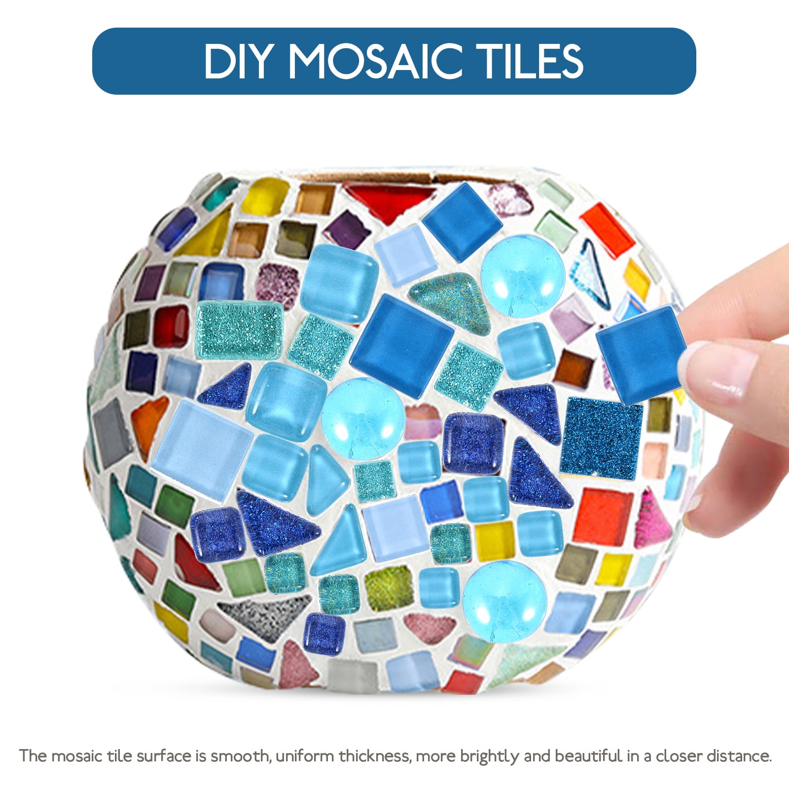 unbranded  Decoration Mesh Mosaic DIY Craft Material Bucket of Tiles