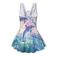 thumbnail image 4 of FUIALDOLG Cartoon Bee Swimwear for Little Girl,One-Piece Swimwear Quick Drying Kids Beach Bathing Suit with Skirt Sleeveless Tank Top A-Line Flowy Dress for Swimming,Beach Vacation,Water Active 3-4 Y, 4 of 7