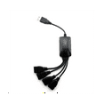 thumbnail image 4 of 1 Male to 4 Female USB HUB Splitter Extend Cable USB 2.0 Extension Data Cable Power Adapter Socket Converter,1 x Hub USB computer separator,black, 4 of 7