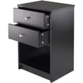 thumbnail image 5 of Pemberly Row Transitional Wood Accent Table with 2 Drawers in Black, 5 of 10