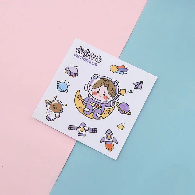 Versión Coreana ins Lindo Pegatina De Dibujos Animados Frasco De Vacío Diario Manual Del Teléfono Móvil PVC