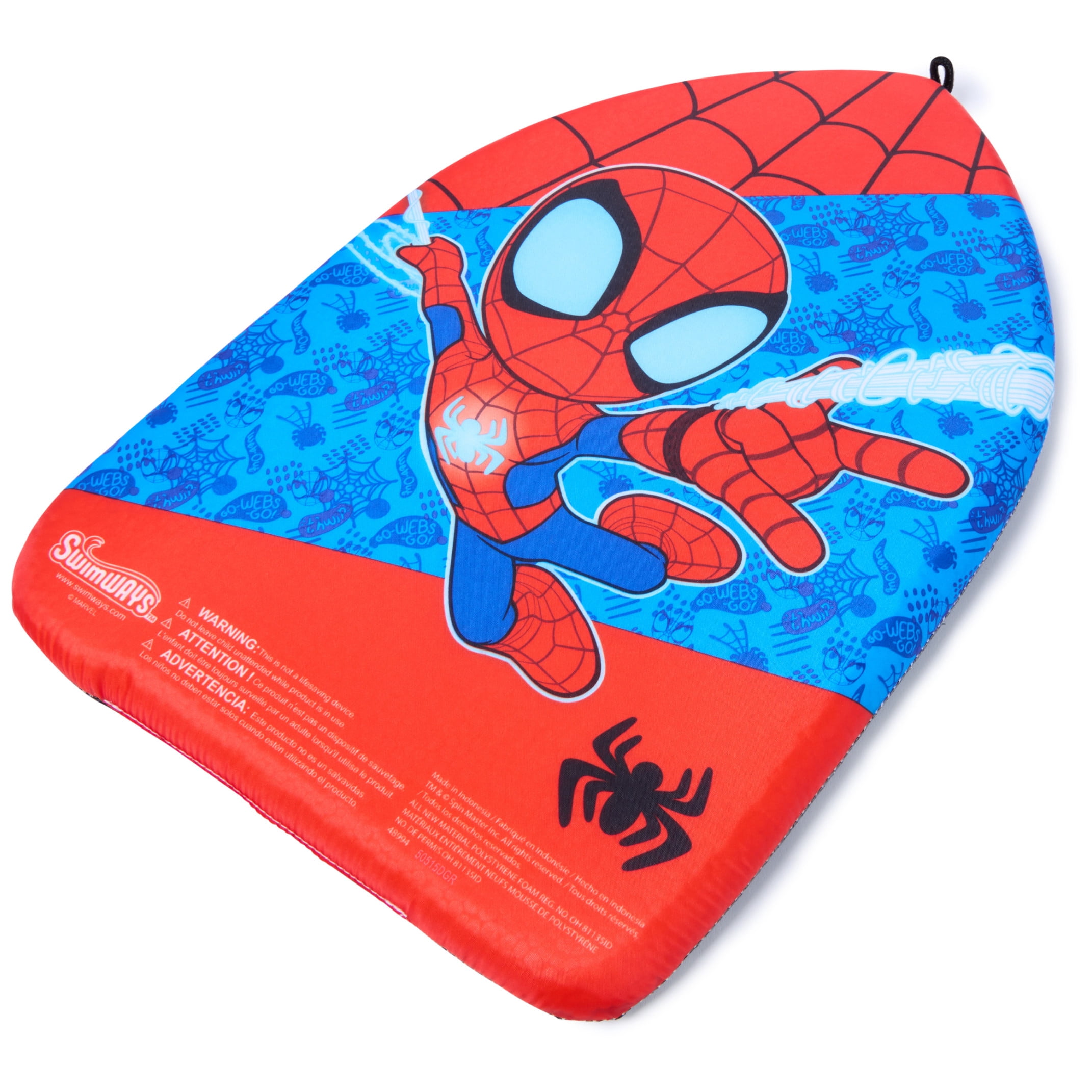 SwimWays Marvel Spider-Man Kickboard, Body Board for Kids Ages 5 & up