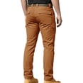 thumbnail image 3 of Pants for Men, Men's Casual Cargo Pants Straight Leg Stretch Pants Fashion Joggers Hiking Travel Trousers with Pockets Coffee XL, 3 of 8