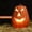 A002- B, variant on Halloween Pumpkin Lantern Decoration with Smiling Face and Hollowed Design, 8 Inches, Orange, for Front Porch and Table Display, Jack O Lantern Decor