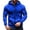 Blue, variant on Zip Up Hoodie for Men Tactical Jacket with Zipper Pockets Long Sleeve Full Zip Casual Athletic Cargo Sweatshirt Drawstring Lightweight Big and Tall Outdoor Workout Hiking