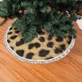 thumbnail image 3 of Falda de árbol de Navidad GHYGTY con estampado animal de leopardo, 90 cm, 3 of 4