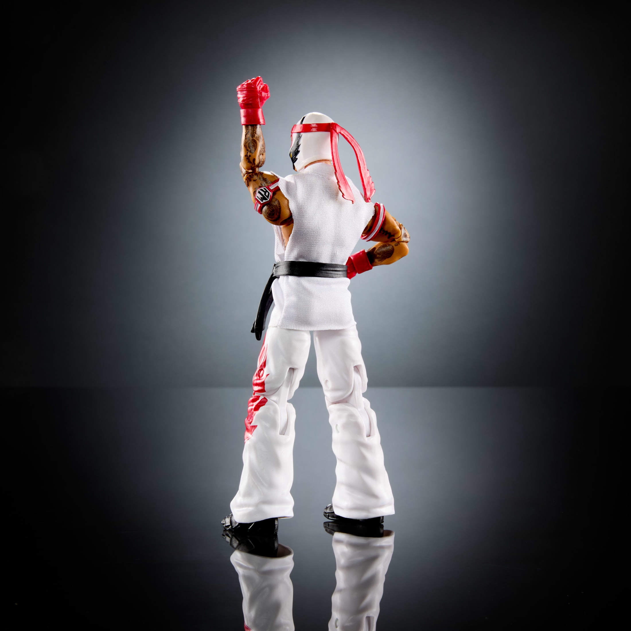 WWE x Street Fighter Rey Mysterio Action Figure & Accessories, 6-inch Collectible Ryu Mashup Set
