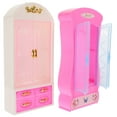 thumbnail image 2 of KAKOWELY 2 piezas de mini armario modelo de plástico mini armario de casa miniatura muebles adorno, 2 of 5