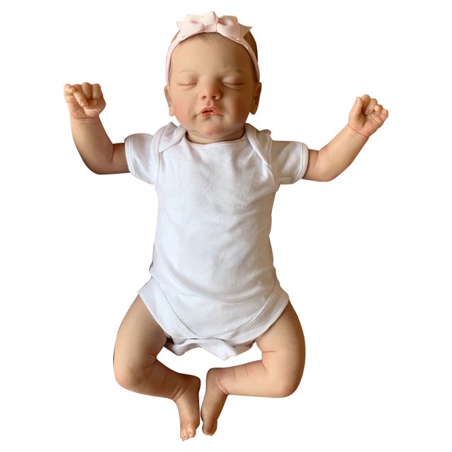 Muñeca de arte de 49CM, bebé realista Reborn, niño pequeño realista, bebé durmiente para regalo de niños Ehuebsd libre de BPA