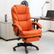 thumbnail image 3 of Thicken Lie Flat Computer Chair Lifted Rotated Office Boss Chair Reclining Hairdressing Makeup Chair with Footrest Lifted Armres My Lux Decor Round, 3 of 14