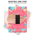 thumbnail image 3 of Allytech iPad Case 9th 8th 7th Gen Case, iPad 10.2" Case 2021 2020 2019, Military Grade Protection Swivel Stand Hand Shoulder Strap Shockproof Case Cover for Apple iPad 9 8 7 Gen - Colorful Rose, 3 of 4