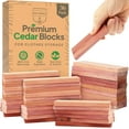 thumbnail image 2 of PYYAN-36 Cedar Blocks for Clothes Storage - Cedar Chips for Closets and Drawers - Moth Balls Repellent for Closets - Cedar Planks - Cedar for Closets - Cedar Hangers for Closet - Cedar Wood for Close, 2 of 4