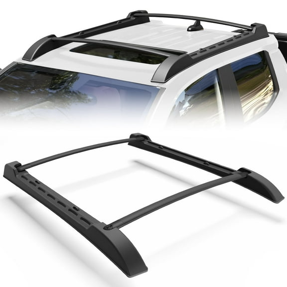 POFENZE Tacoma Roof Rack Cross Bars Fit for 2024-2025 Toyota Tacoma Double Cab Basket Heavy Duty Cargo Carriers Luggage Storage Holder