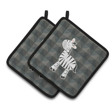 Caroline's Treasures Zebra Pair of Pot Holders