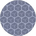 thumbnail image 1 of Ahgly Company Tapis Rond Lavable en Machine Intérieur Transitionnel Bleu Céleste, 7 Pieds Rond, 1 of 7