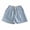 Light Blue, variant on Kids' Elastic Waist Striped Shorts Drawstring Casual Shorts with Button Detail