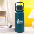 thumbnail image 4 of 1500ml Vacuum Water Bottle Leak Proof Large Capacity Double Walled Stainless Steel Insulated Sports Cup for Camping Green, 4 of 5