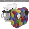 thumbnail image 2 of Cubes Stand Mixer Cover, Colorful Rainbow Inspired Composition of Like Motifs in Square Form, Kitchen Appliance Organizer Bag Cover with Pockets, 5 Quarts, Multicolor, by Ambesonne, 2 of 4