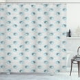 thumbnail image 1 of Ambesonne Hedgehog Shower Curtain, Watercolor Animals, 69"Wx75"L, Pale Blue Grey and White, 1 of 3