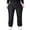 Black, variant on Blekii Men's Plus Size Jeans, Oversized Loose Fit Denim Pants, Casual Streetwear Trousers for Big & Tall, Durable Cotton Daily Wear, Retro Fashion Style, Available in Extended Sizes