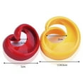 thumbnail image 2 of GOOHOCHY 4 Pcs Hot Dog Tools Spiral Cutter Plastic Yellow Cuisine Accessoire for Kitchen, 2 of 8