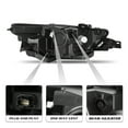 thumbnail image 3 of Grey Bezel Halogen Headlight For 2013-2014 Ford Taurus Left Driver Side Lamp LH, 3 of 7